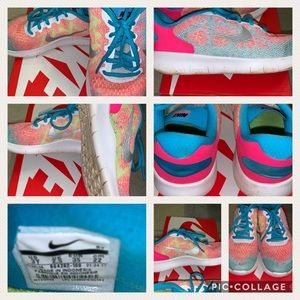 Multi colored kids Nike’s.